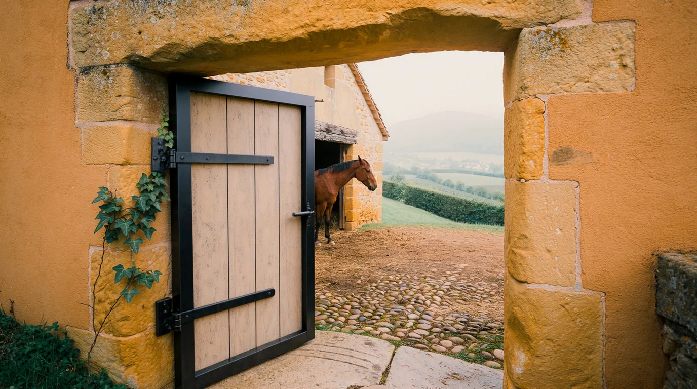 Entrée, Haras du Petit Prince, centre équestre à Eyzin-Pinet